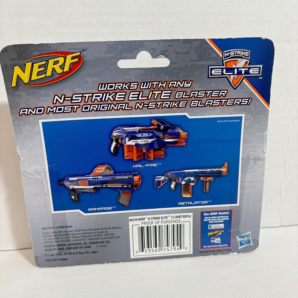 Nerf N-Strike Elite 12 Dart Refill Pack Brand New Sealed - Picture 4 of 9